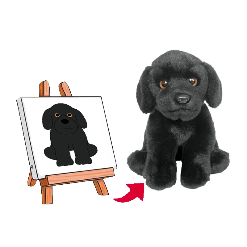 Popular ODM OEM adorable cartoon dog in multi-color cute animals custom stuffed toy as accompany gifts