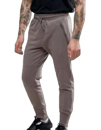 custom jogger sweatpants sweat pant slim fit side zip pockets men sportswear elastic waist chino tapered trouser pant