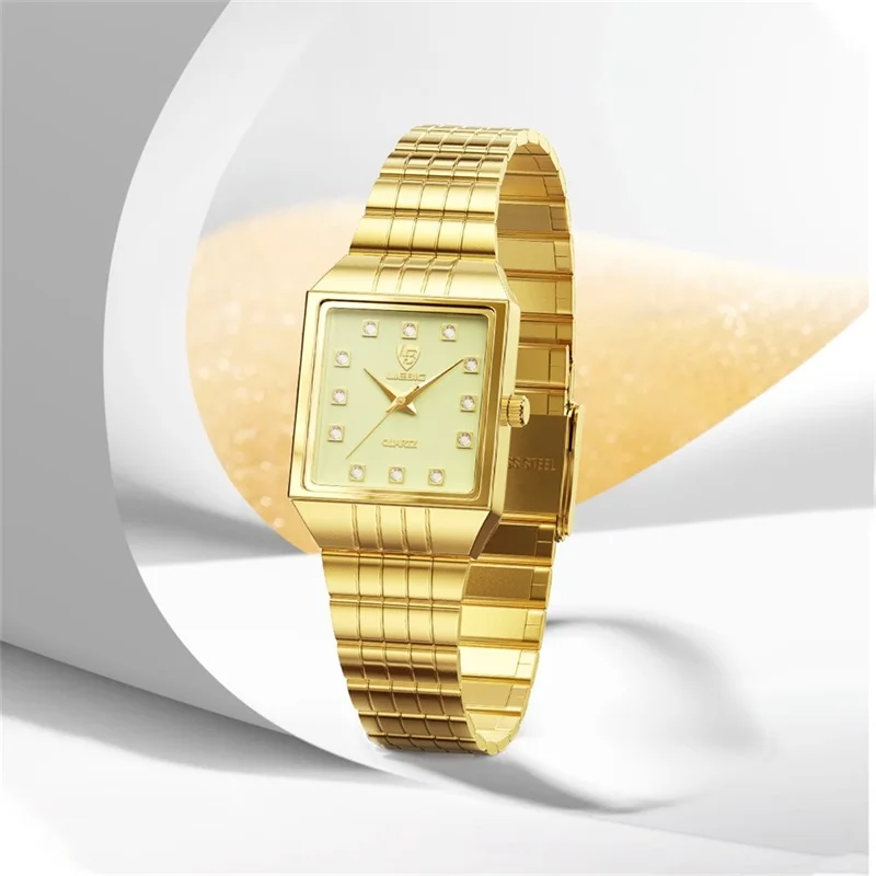 SKMEI LIEBIG 8808 Luxury Stainless Steel Gold Quartz Wrist montres de luxe Watches For Female
