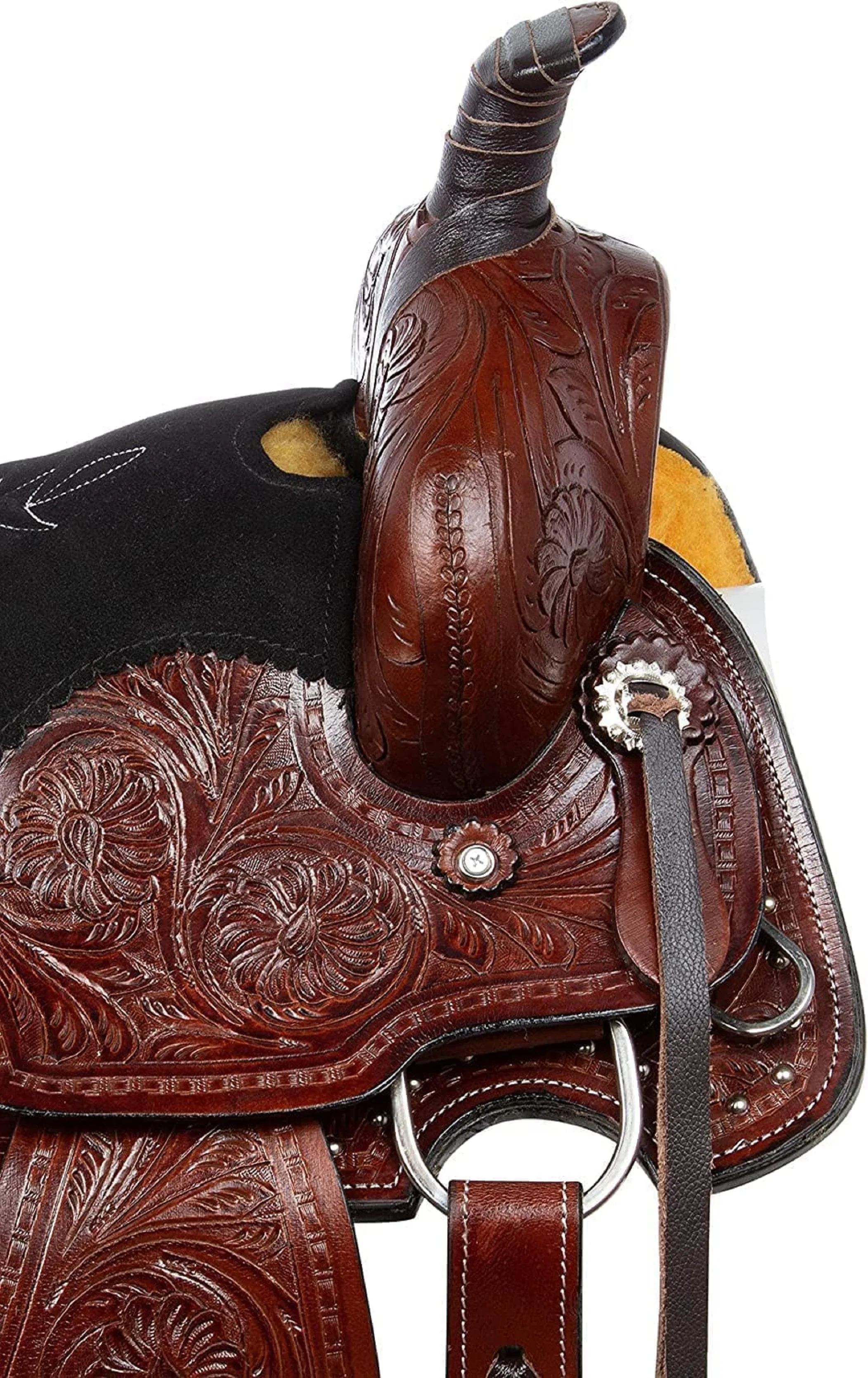 Premium Quality Western leather Horse Saddle With Matching Horse Tack Set Genuine Leather Barrel Saddle English Racing Saddle