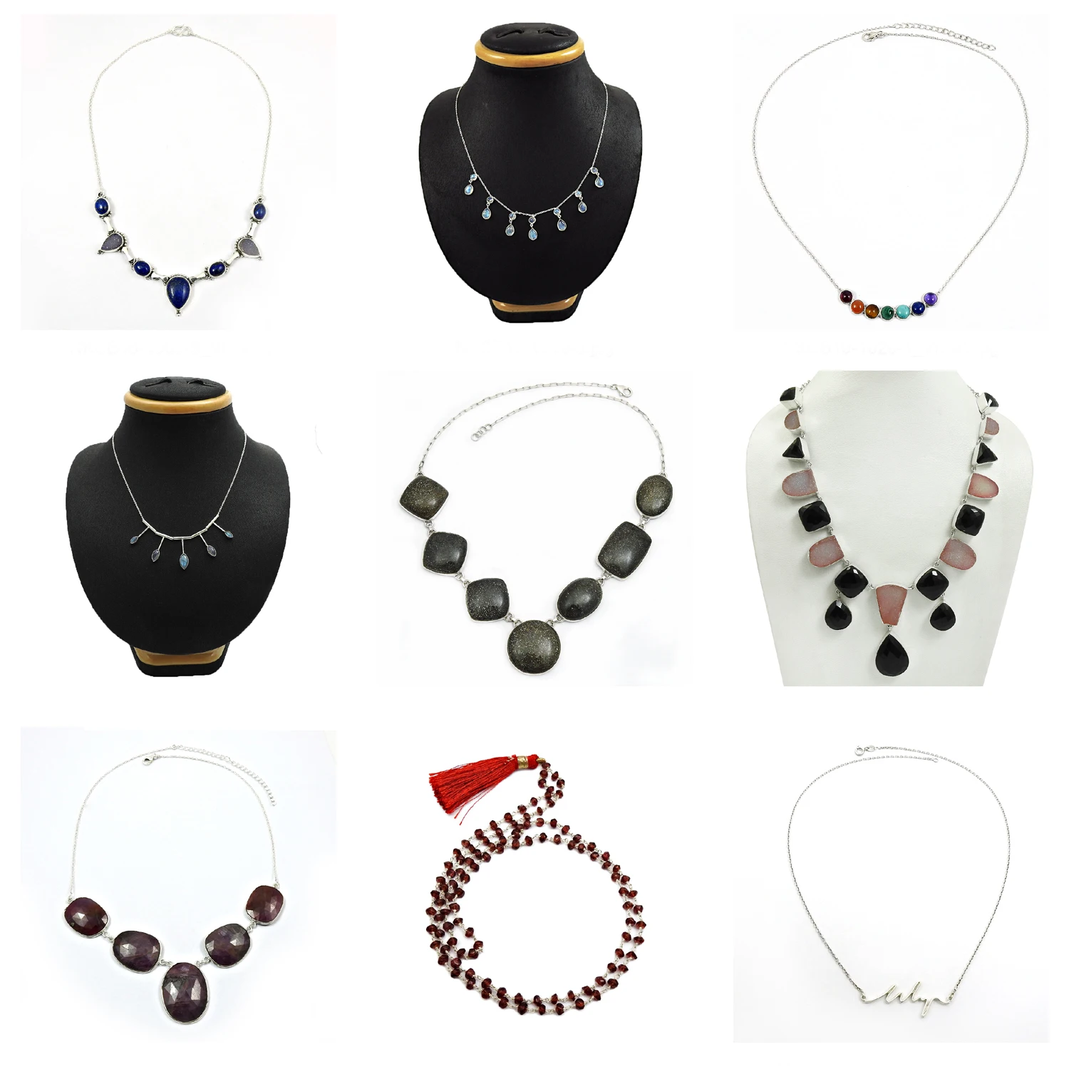 Natural Coral Turquoise Beaded Gemstone Bohemia Party Wear Necklace 925 Silver Charming Statement Jewelry Supplier Jaipur India