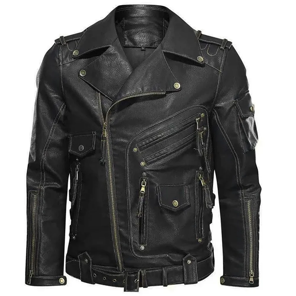 Cold Weather Leather Jacket Full Sleeves Outdoor Wholesale Price Winter Best Wholesale Price Quick Dry Men Leather Fabric