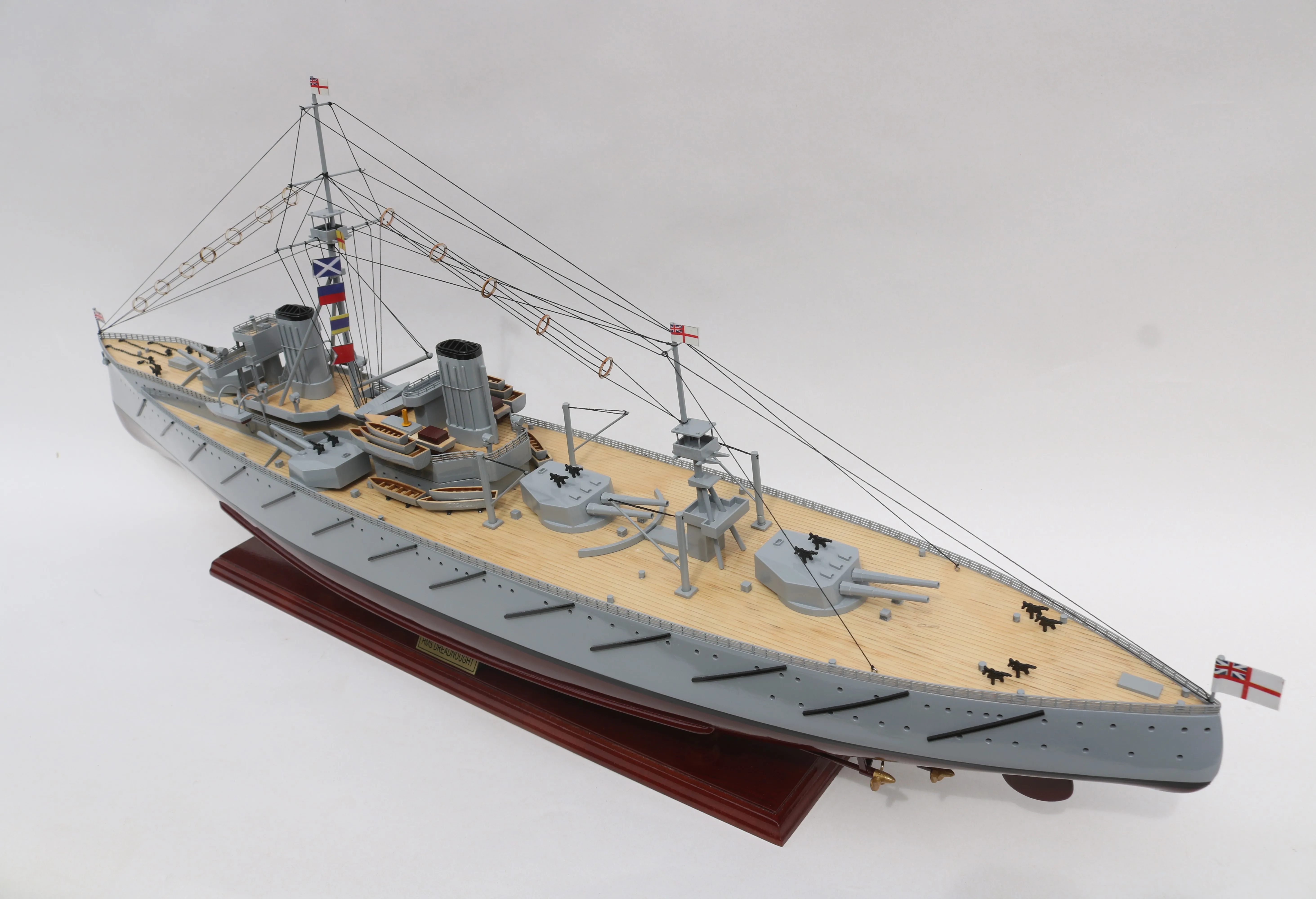 Gia Nhien Manufacturer Custom Design Low MOQ HMS DREADNOUGHT 1906 WOODEN MODEL BOAT - HIGH QUALITY WOOD SHIP MODEL - HANDICRAFT