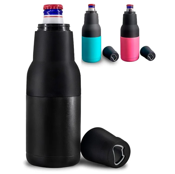 Beer Bottle Insulator Can Cooler 12oz 304 Stainless Steel 3 in 1 Beer Coozy for Cans Skinny Can Coffee Accessories