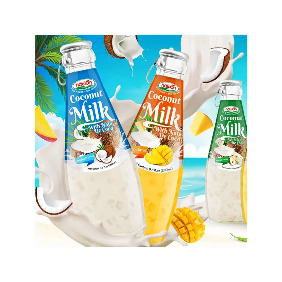 290ml NATURAL FRESH COCONUT MILK - Premium Quality Export OEM Private Brand