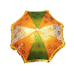 Traditional And Colorful Design Umbrella Rajasthani Bagru Printed Parasol Outdoor Garden Umbrella decoration Umbrella