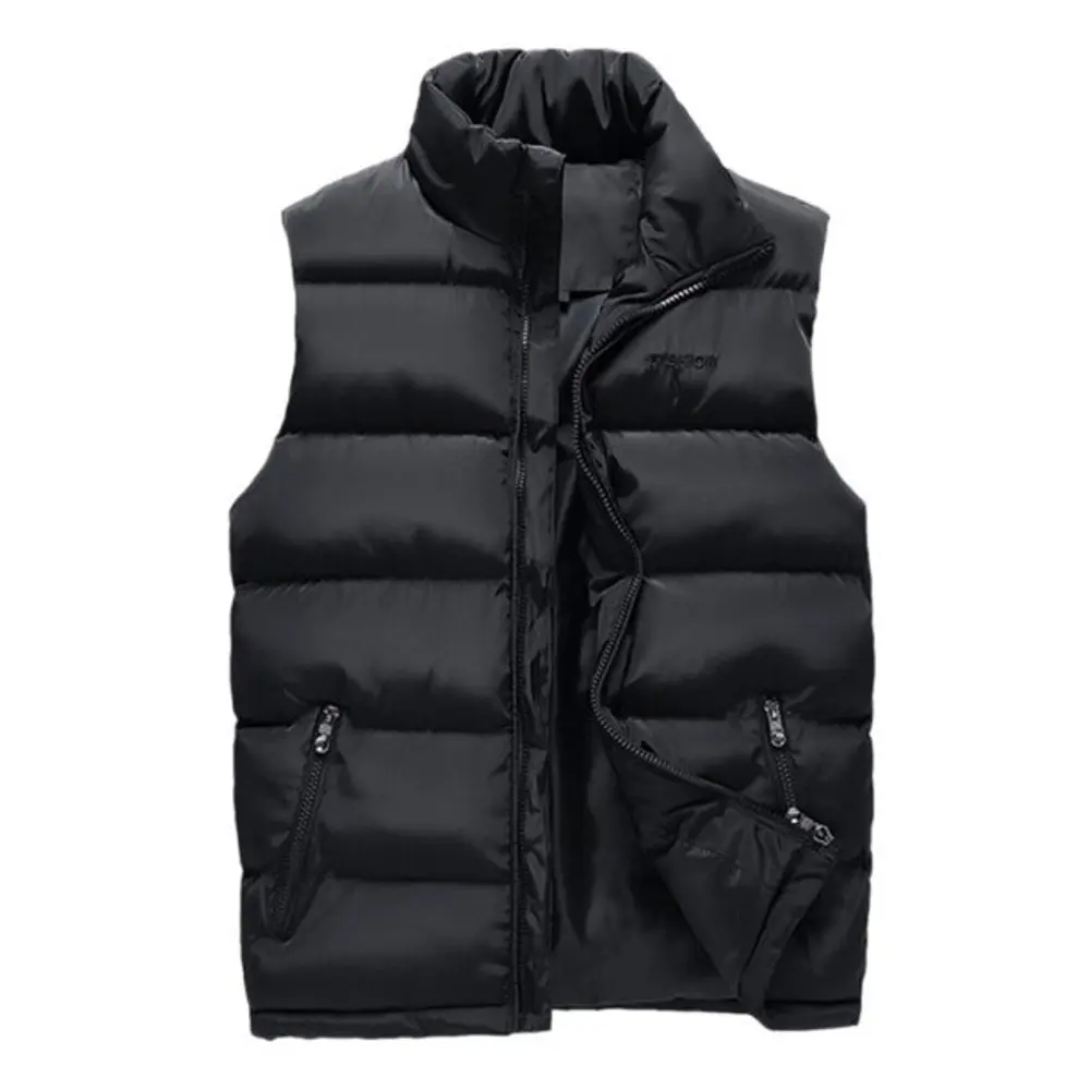 New style men Sleeveless bomber jacket 100% polyester winter short sleeve boys jacket custom unisex vest jackets for men
