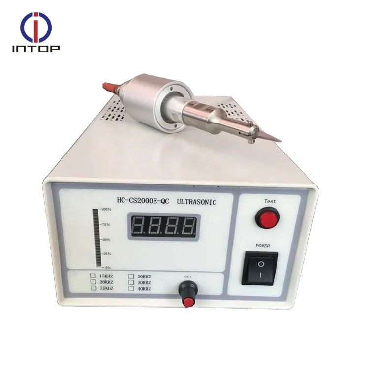 28khz 30khz Ultrasonic Cloth Cutting Machine End Cutter Fabric Cutting Sealing