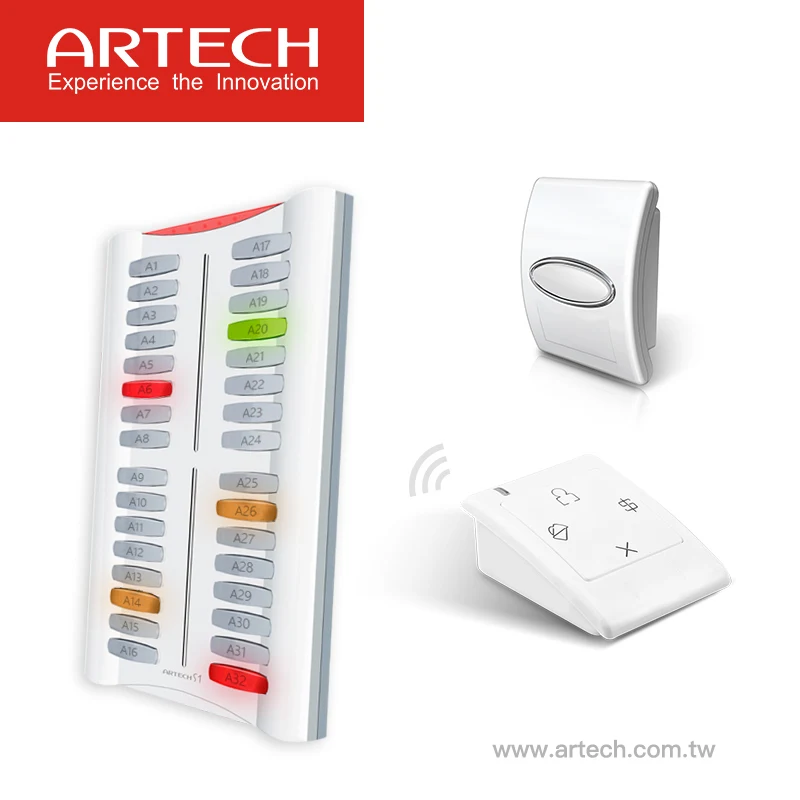 ARTECH AB100 Wireless Calling System Hospital Emergency Nurse Calling Pager Button
