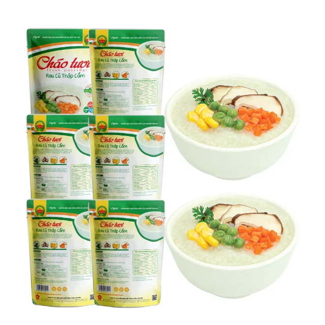240g OEM Mixed Vegetables Infant food vegetarian nutritious food no preservatives fresh porridge ready to eat Vietnamese product