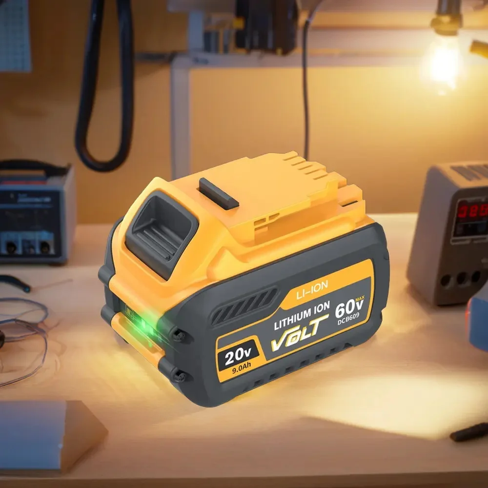 Сменный Аккумулятор для DeWalt DCB606 DCB609 20V/60V MAX 9.0Ah литиевая батарея совместима с Power Tools DCB204 DCB205