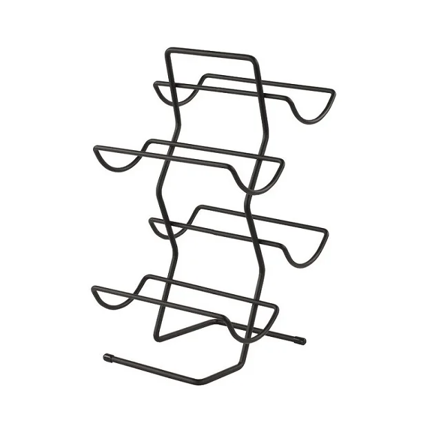 Kitchen Storage Wine Rack Under Cabinet Stemware Rack and Wine Bottle Holder