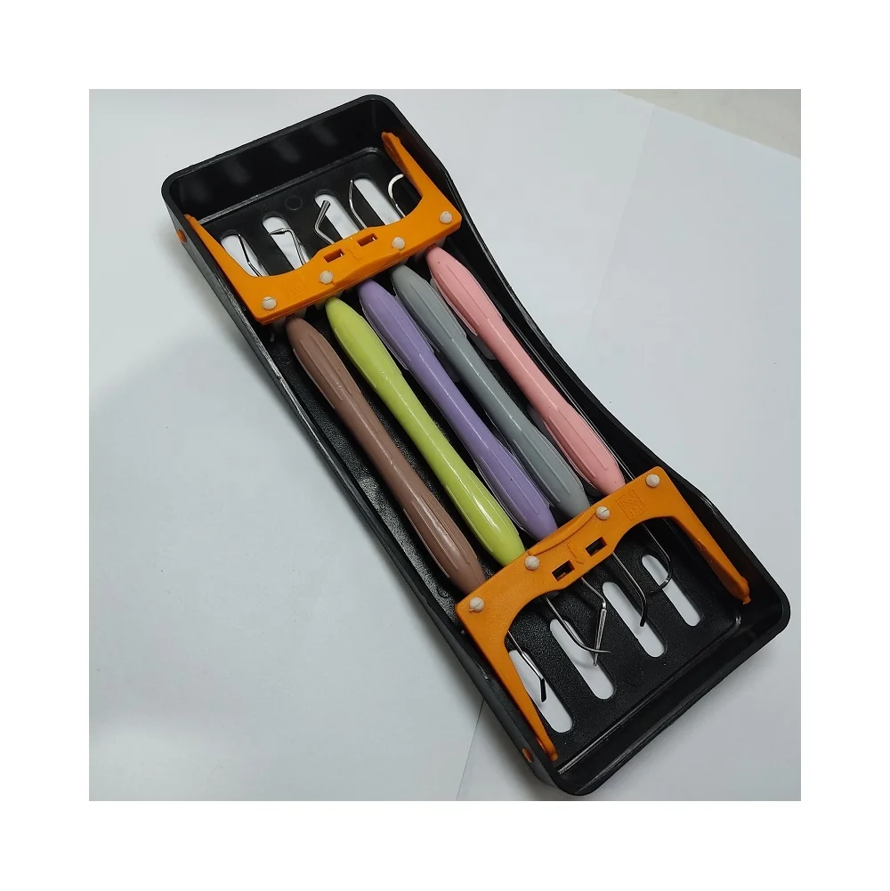 Anterior Posterior LM Arte Dental Filling Composite Instruments Set 5 Pcs LM Style with Instruments Cassette