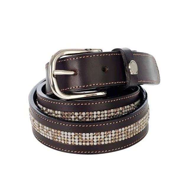 Rhinestone Patent leather belt wide patent crystal leather English belt