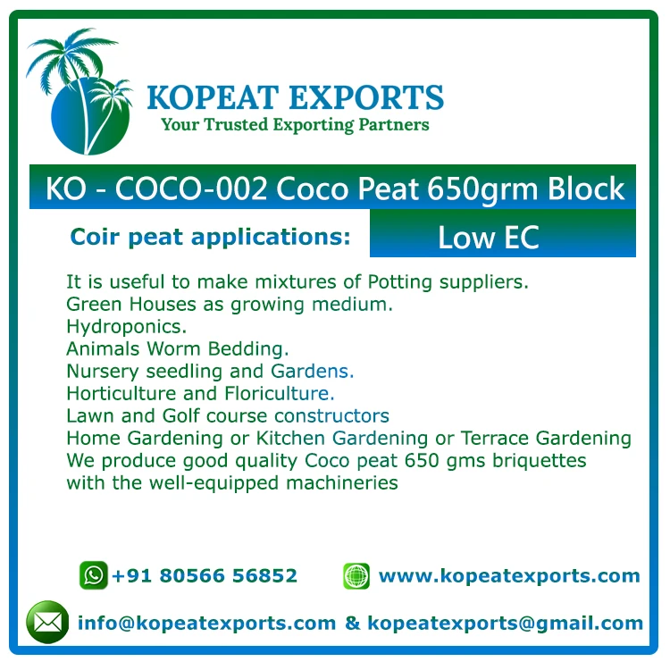 Coconut Slabs Cocopeat Bricks5Kg Grow Tomato Hydroponic Growing Cocopeat System Organic Easy Grow Bag Best Quality To Buy Fresh