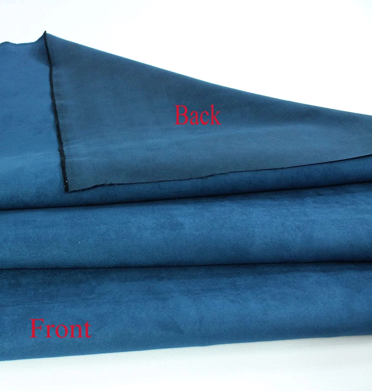 Blue Suede Microsuede Fabric Upholstery Drapery Fabric