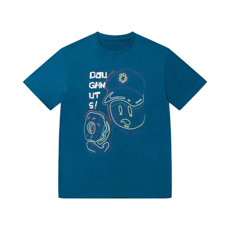 Hot Selling products  Custom design letter printed Men T shirt Street fashion polyester cotton T shirt Loose men T shirt