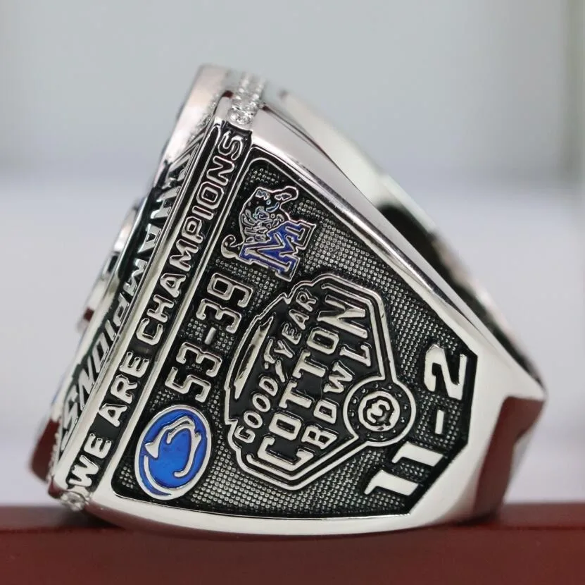 2018 Penn State Nittany Lions Championship кольцо унисекс классическое 925 серебро с бриллиантом для свадебной помолвки
