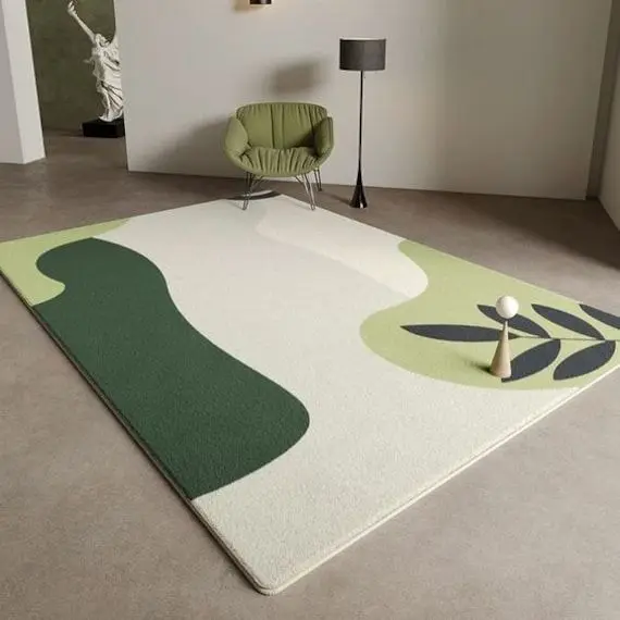 Factory Direct Sale Custom Modern Nylon Machine 3D Printed Rugs Non Slip Nordic Home Carpets Teppich For Living Room Bedroom