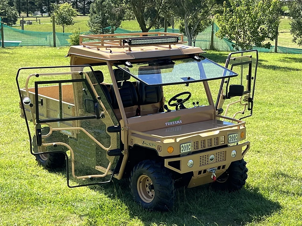 Powerful Side By Side EV Four-Wheel Electric ATV 4x4 Drive with Dual Rear Coil Spring Suspension