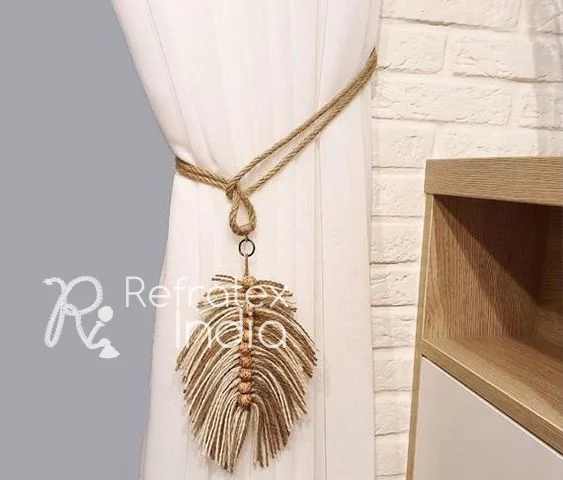 Curtain Stopper and Home Decoration For Jute Tieback By Refratex India Made In India Jute Tieback For Curtain Bulk Supplier And