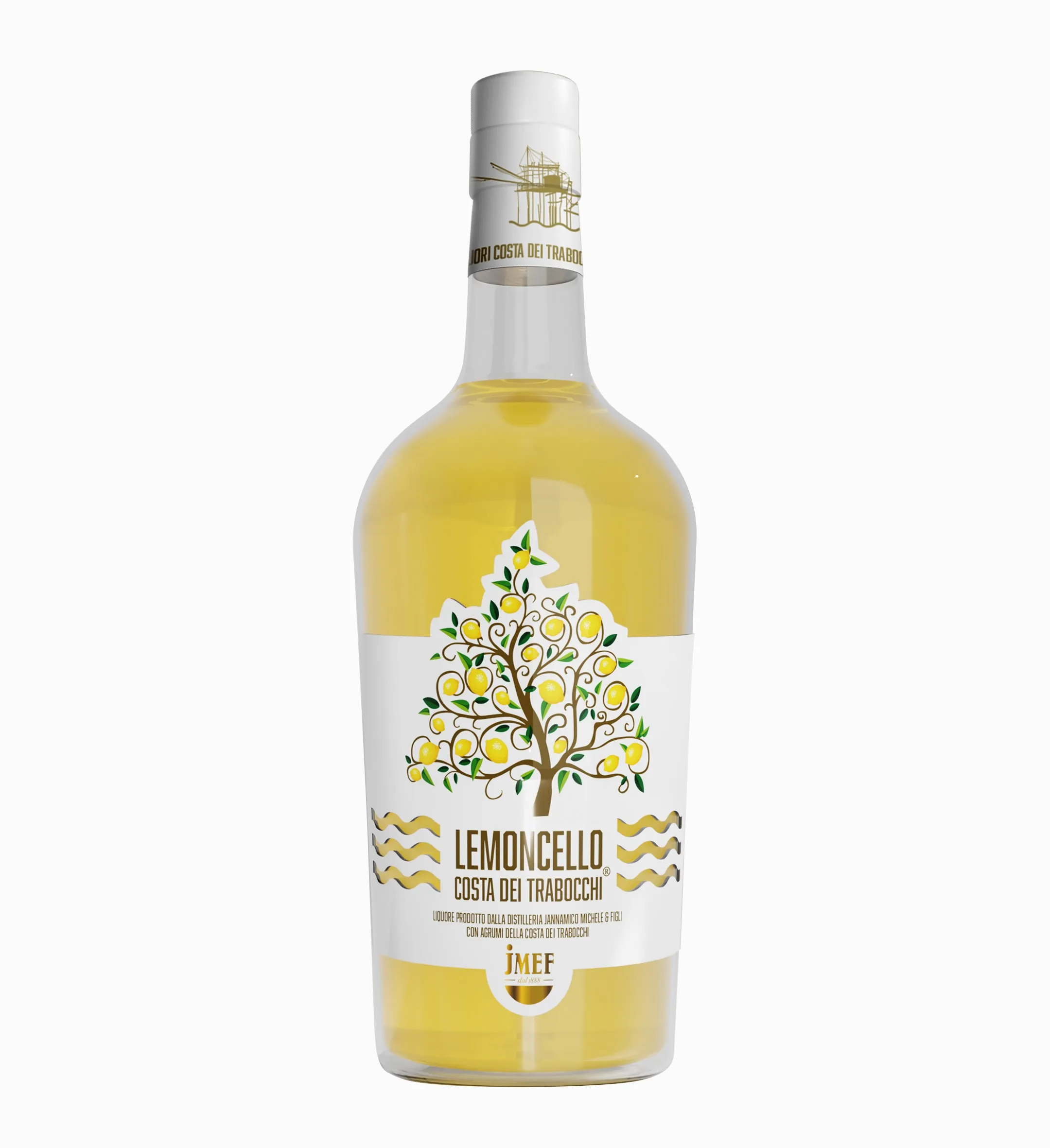 Artisanal factory premium italian Limoncello liqueur 750 ML