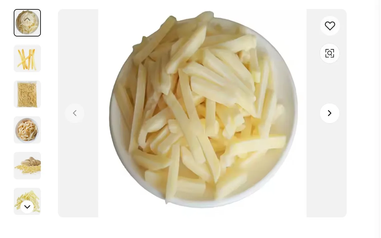 Premium Quality IQF export Potato French Fries Wholesale Potatoes Frozen French Fries 3/8