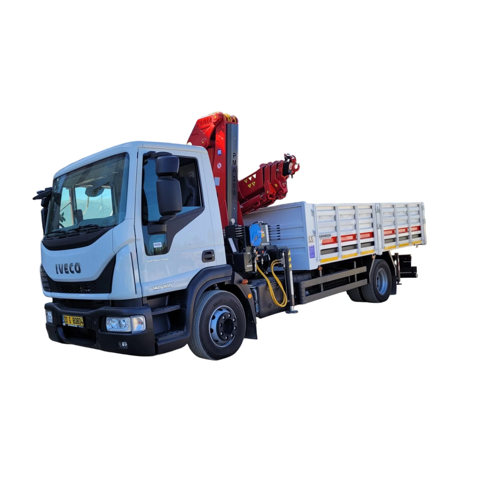 PUMA CRANE Best Quality Fast Delivery  7 Ton Hydraulic Knuckle Boom Truck Mounted Crane for Construction works from Turkey