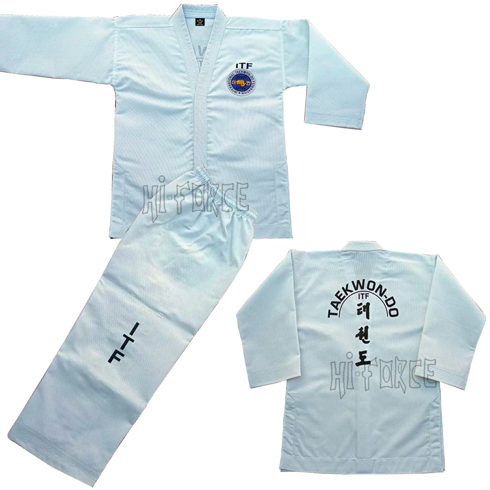 New Custom Brand  ITF Master Diamond Uniform TKD Uniform Embroidery Master Taekwondo ITF Dobok