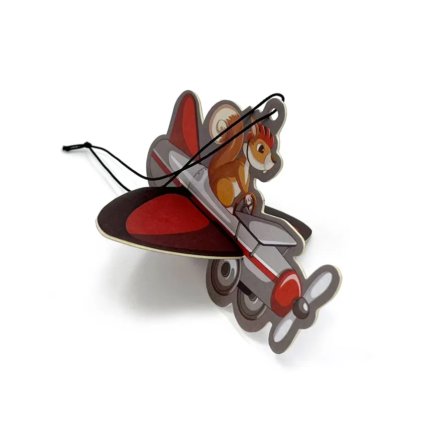 Wholesale 3D paper card car air fresheners in custom logo size color