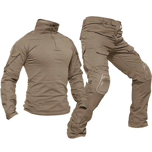 2023 top high quality Hunting Pants Suit Tactical Uniform Black Forces Suit Combat Shirt Pants Tactics