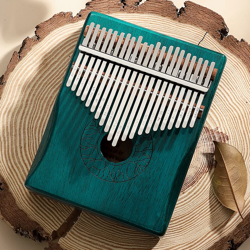Huashu On-sale Mahogany Good sound Wood Kalimba 17 Key Mbira Thumb Piano