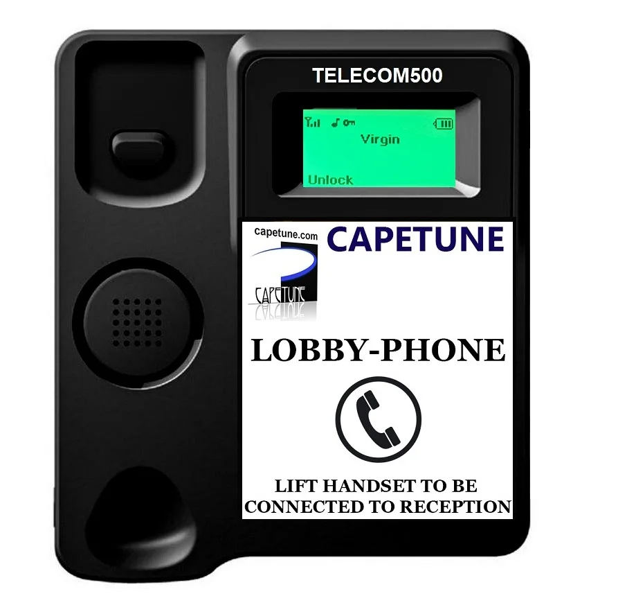 TELECOM500 4G 5G GSM LOBBY FREEPHONE FWP Speed Dial button, Auto Dialer. For TAXI COMPANIES, HOTELS, MALLS, HOSPITALS