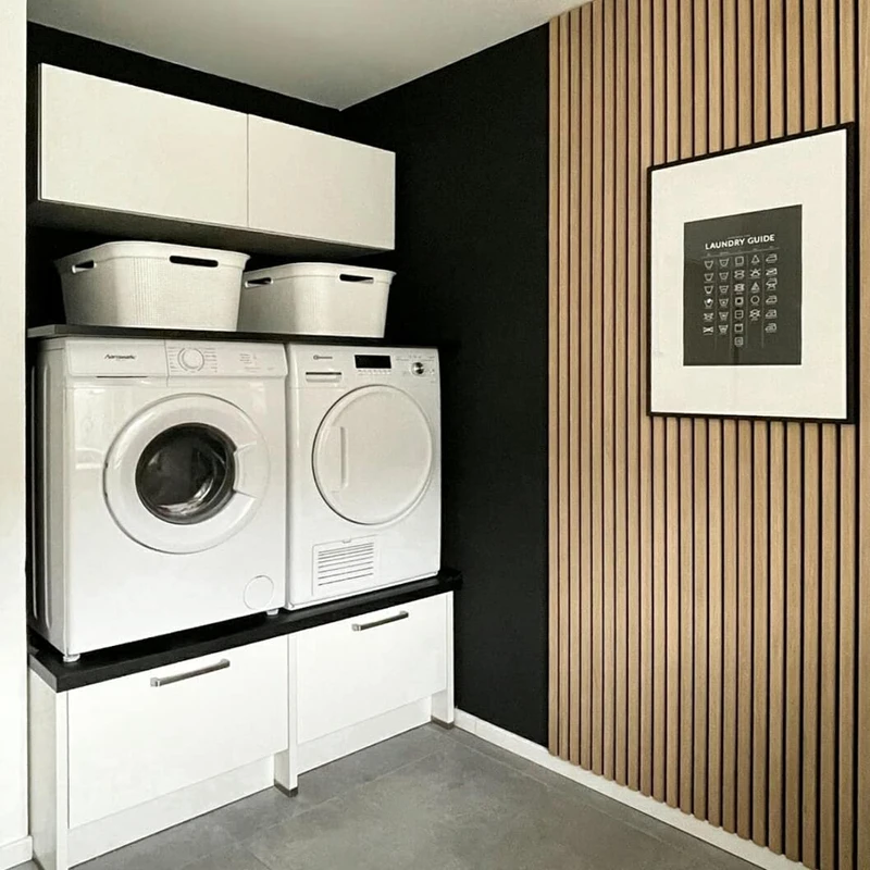 Woodup Nature Oak Fireproof Sound Absorption Wooden Perforate Mdf Slat Acoustic Panel