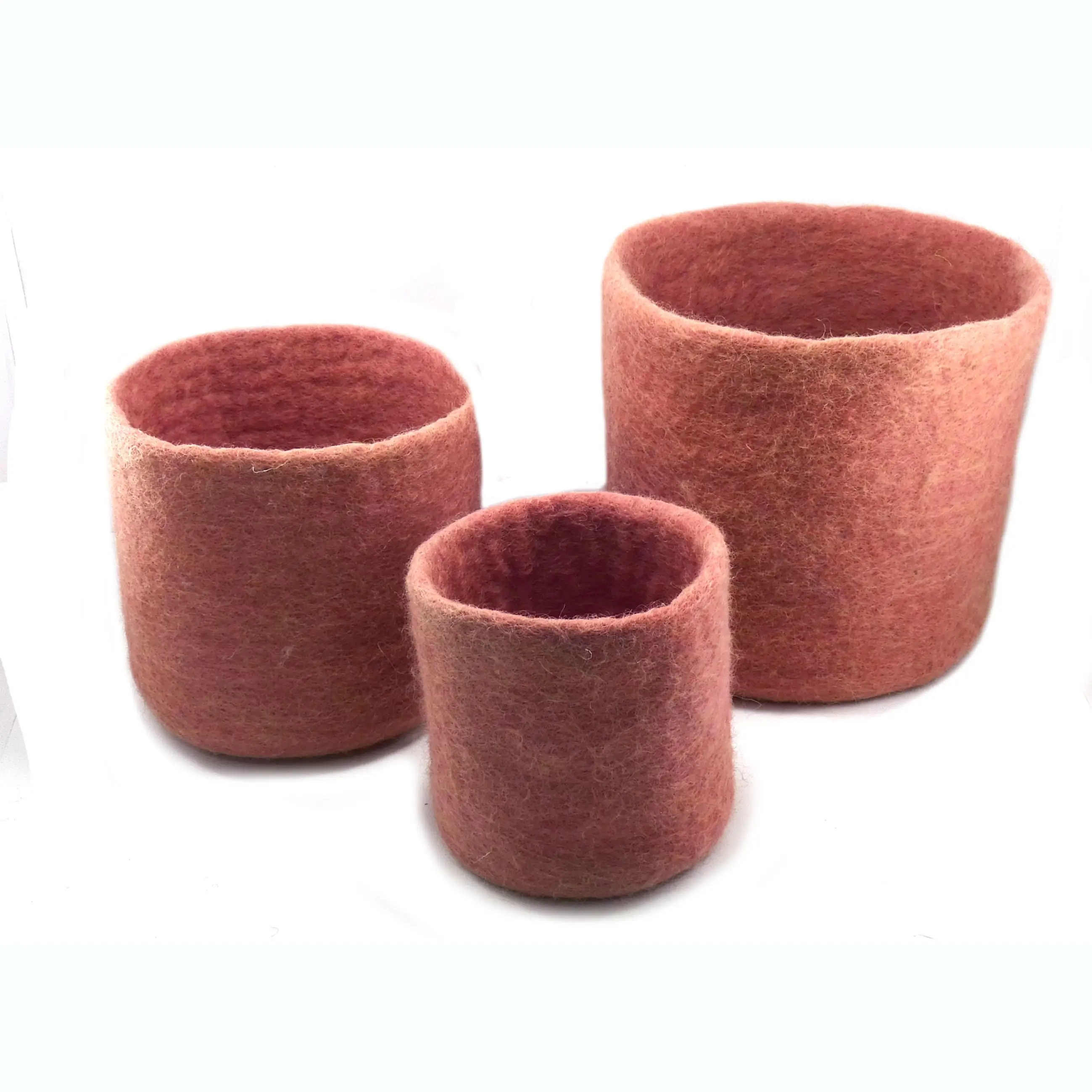 Handmade Eco-friendly modern stylish 15 cm multicolor assorted removable Felt Multi Colored Plant Pot Holder accessory for home
