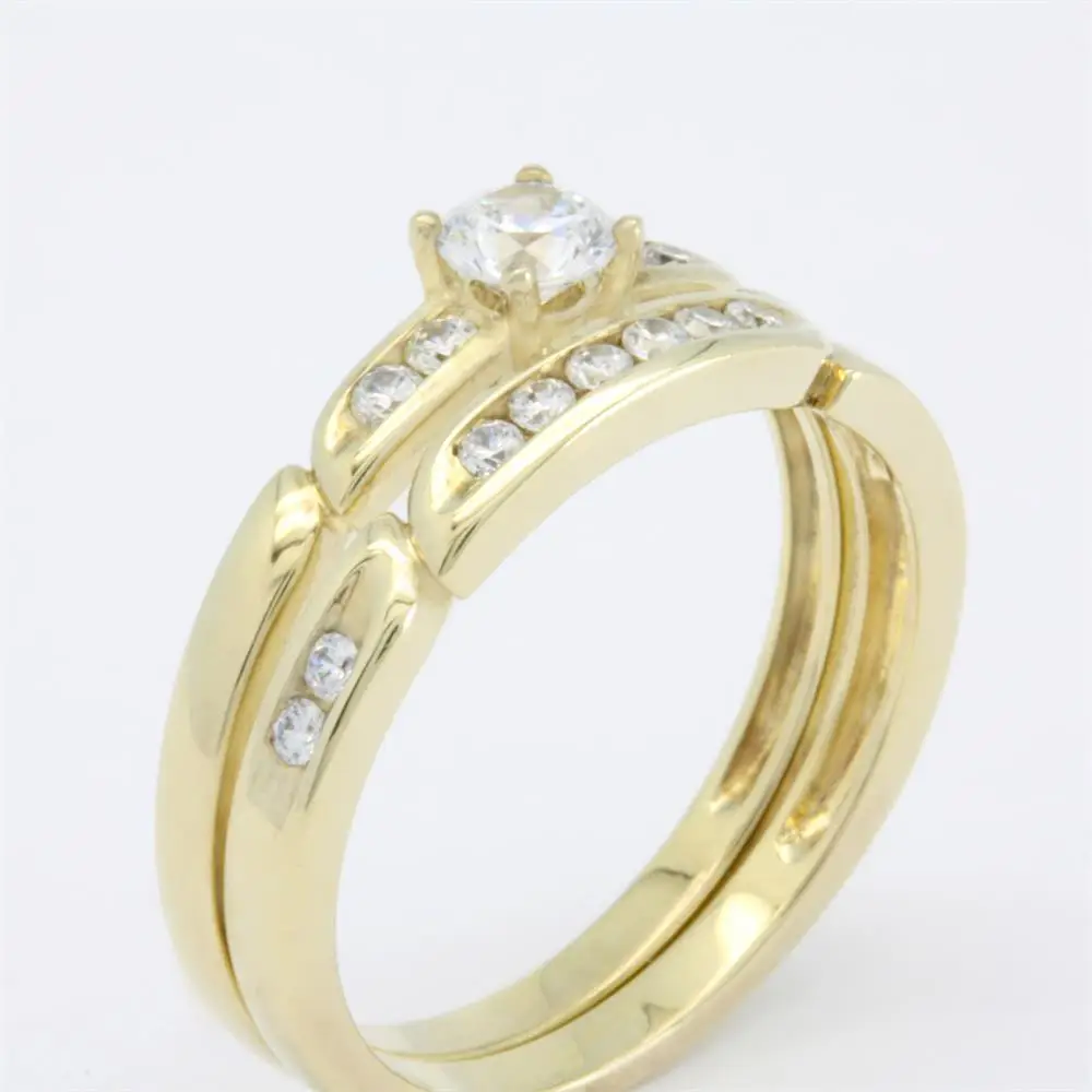 2023 Fine Jewelry Manufacturer 18K Pure Gold Luxury Engagement Yellow Gold Wedding rings for women