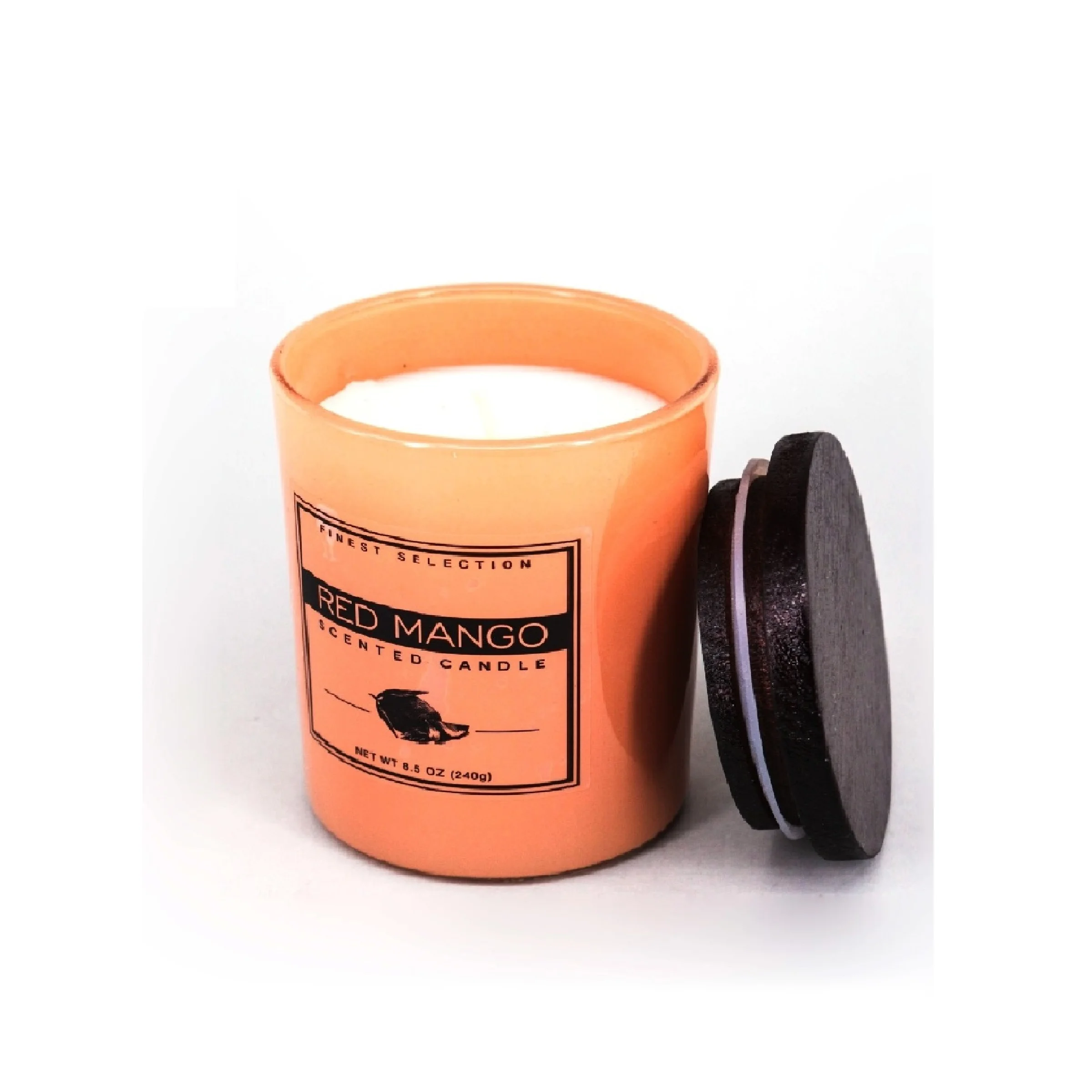 Free Size Available With Sample Transparent Bulk Wick Home Scented Candle With Lid Made From Paraffin Wax / Soy Bean Material