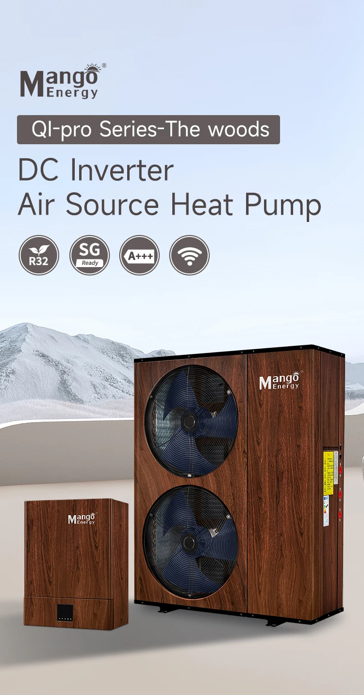 WIFI R32 UKCA CE heat pump Air source split cooling and heating system hot water Control heat pump
