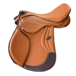 Top Quality Horse Jumping Saddle Made By Genuine Fine Quality Soft Seat Leather English Saddle For Horse Ridding