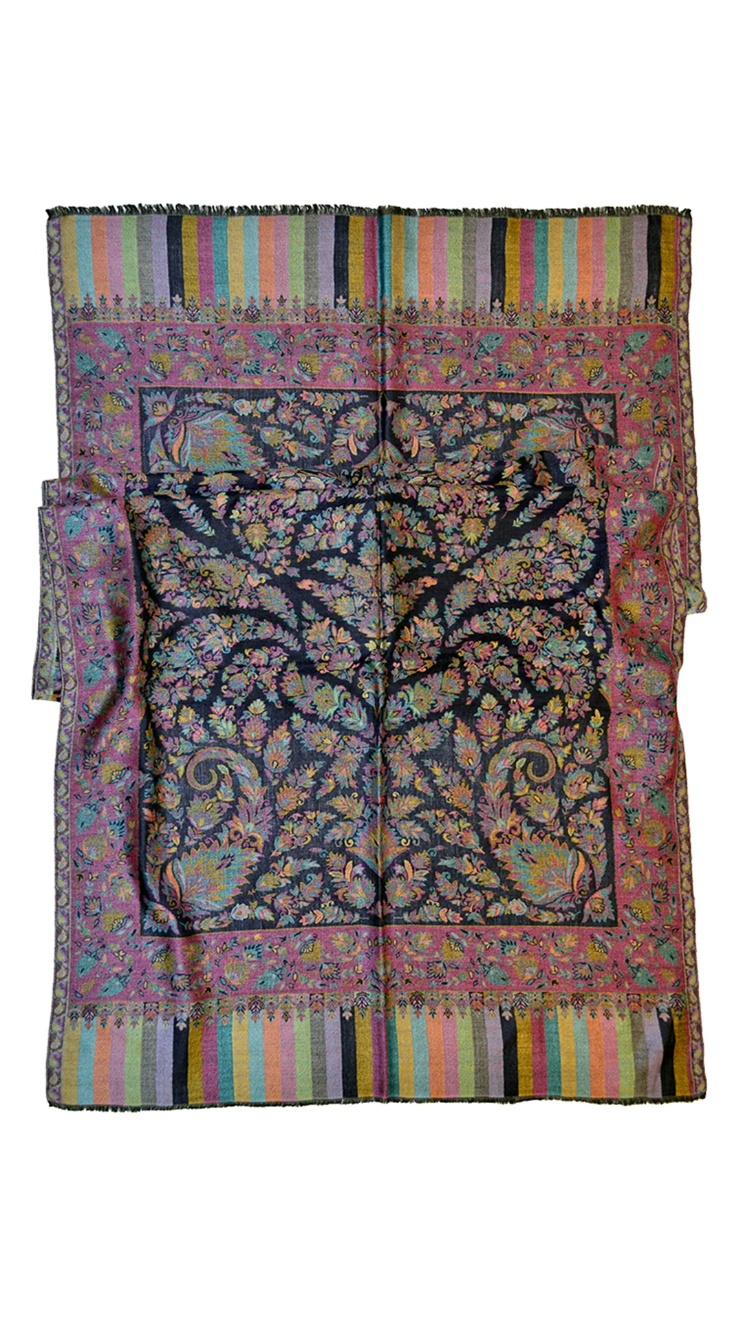 Traditional Wool Kani Jamavar Woven Pattern Shawl Scarves and Stoles Evening Ladies Winter Shawl Shawls Scarf Stoles