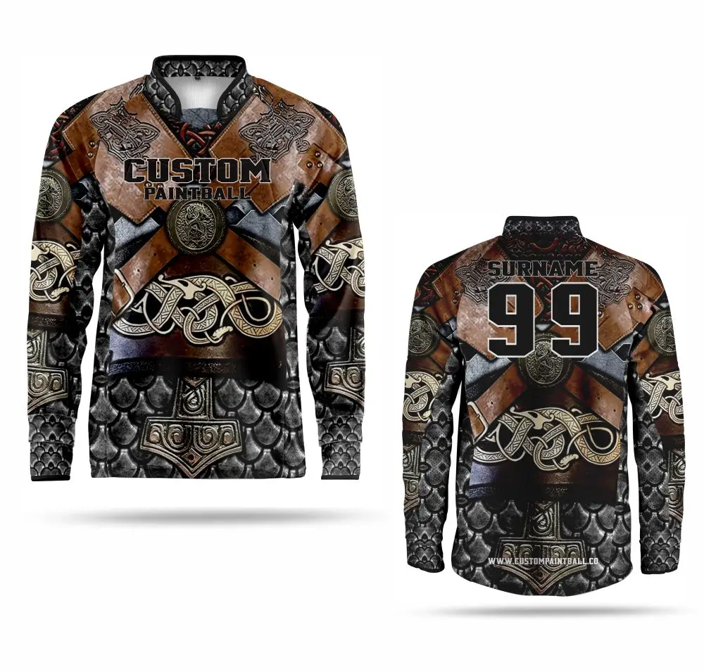Sublimation Paintball Heat Press Sublimated Paintball Jersey Wholesales Custom Size Paintball jerseys