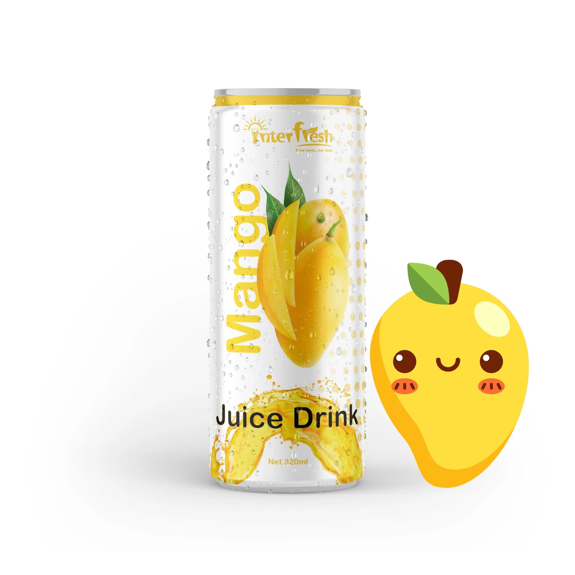Interfresh Mango Fruit Juice Drink High Quality Pure Fresh Beverage Manufacturer Vietnam Lychee Sugar Dried Best FOB Price