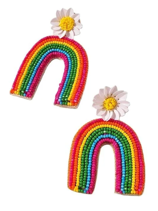 Wholesale Supplier Embroidery Earrings Handmade Manufacturer Fashion Jewelry Embroidery Earring High Quality for hottest selling