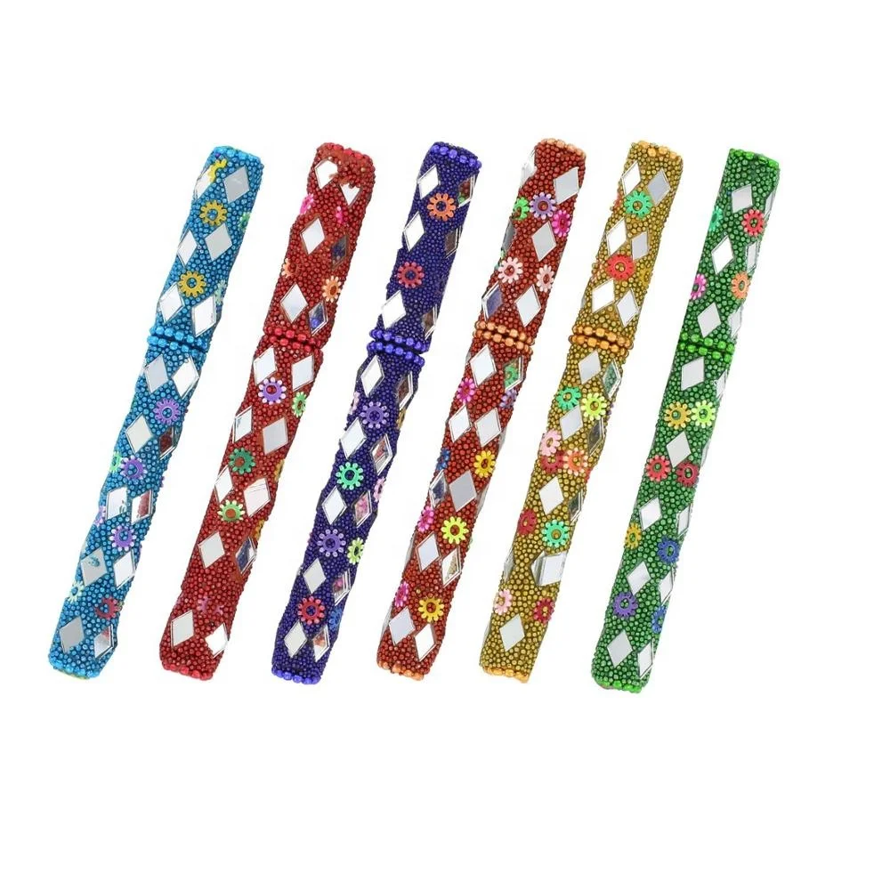 Set of 10 Pcs Rajasthani Jaipuri Decorative Useful Pens 5 Inches Multicolour Christmas Gift for him or her