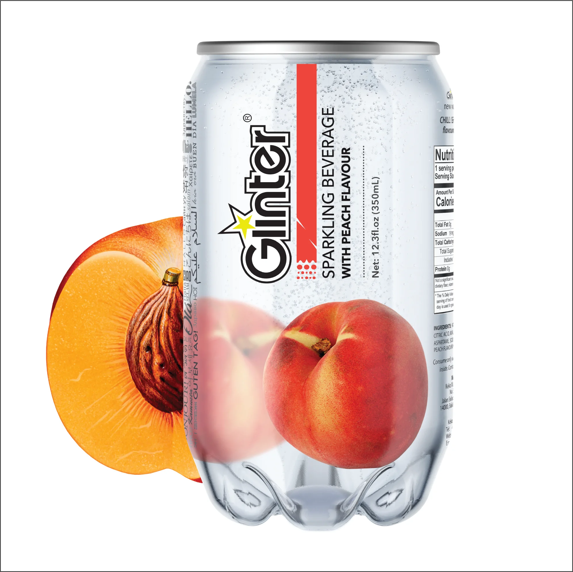 Best Selling Hot Premium Brand Marble Ramune 350ml Clear Halal Carbonated Soft Drink Beverage Malaysia Manufacturer Soda Water