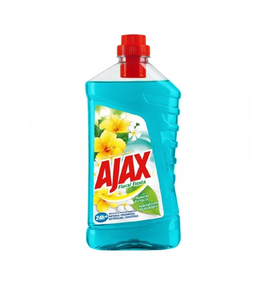 Ajax Floral Fiesta Lagoon 1L Liquid Cleaner Invigorating Floral Fragrance for Deep Cleaning Discounted!