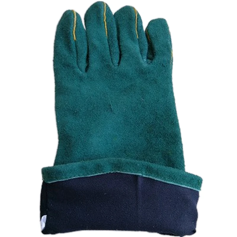 Cow Split Leather Welding Gloves Long Cowhide Genuine Leather Safety Gloves Work Protection Industrial Welding