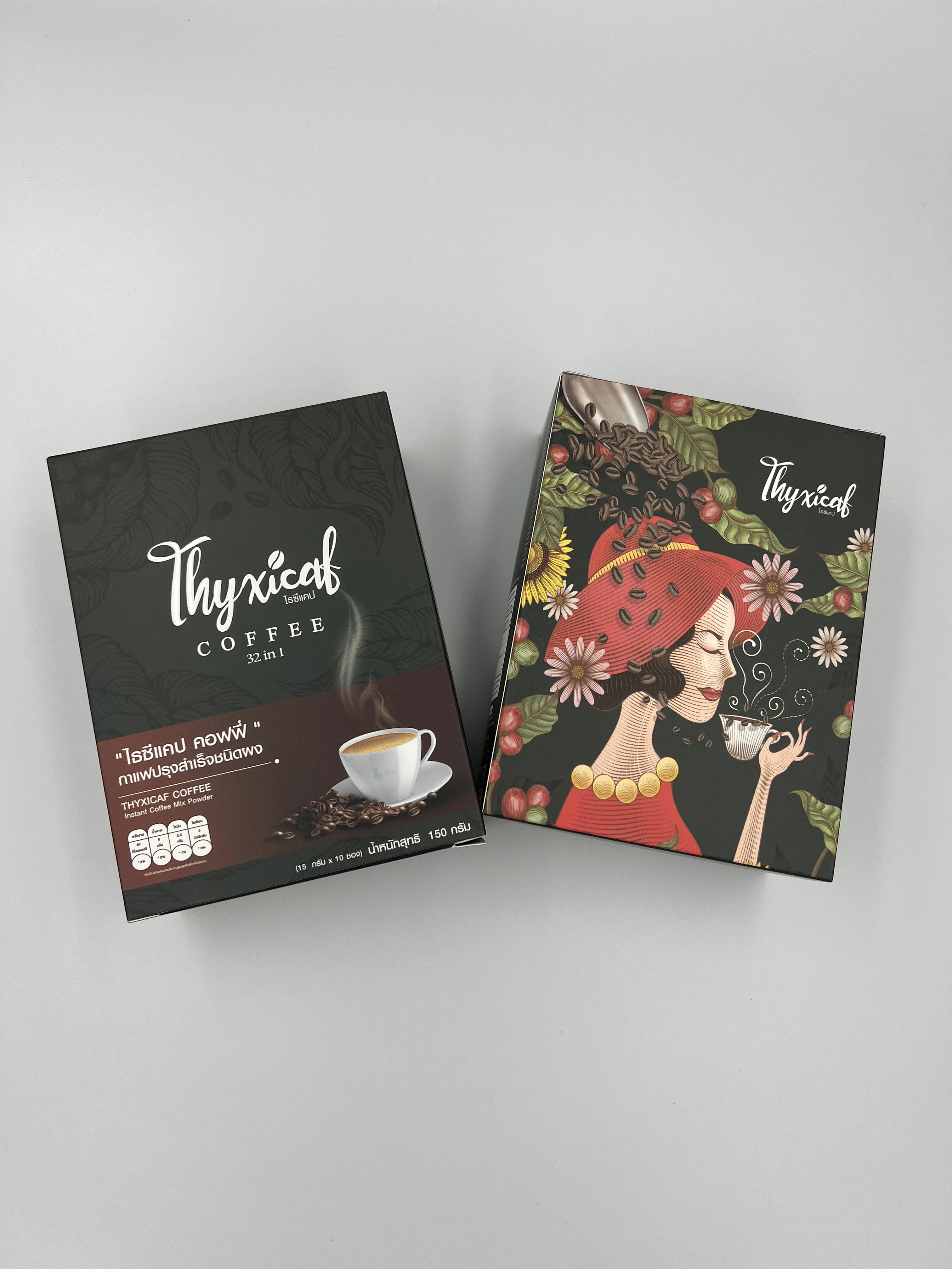 Vegan vegetarian instant coffee mixed powder healthy 32 in 1 premium grade coffee bean from Thailand accept OEM