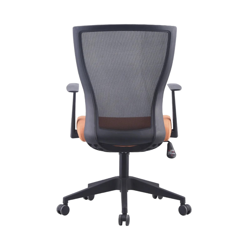 Black frame office staff chair adjustable Tilt Tension Control mesh office chair