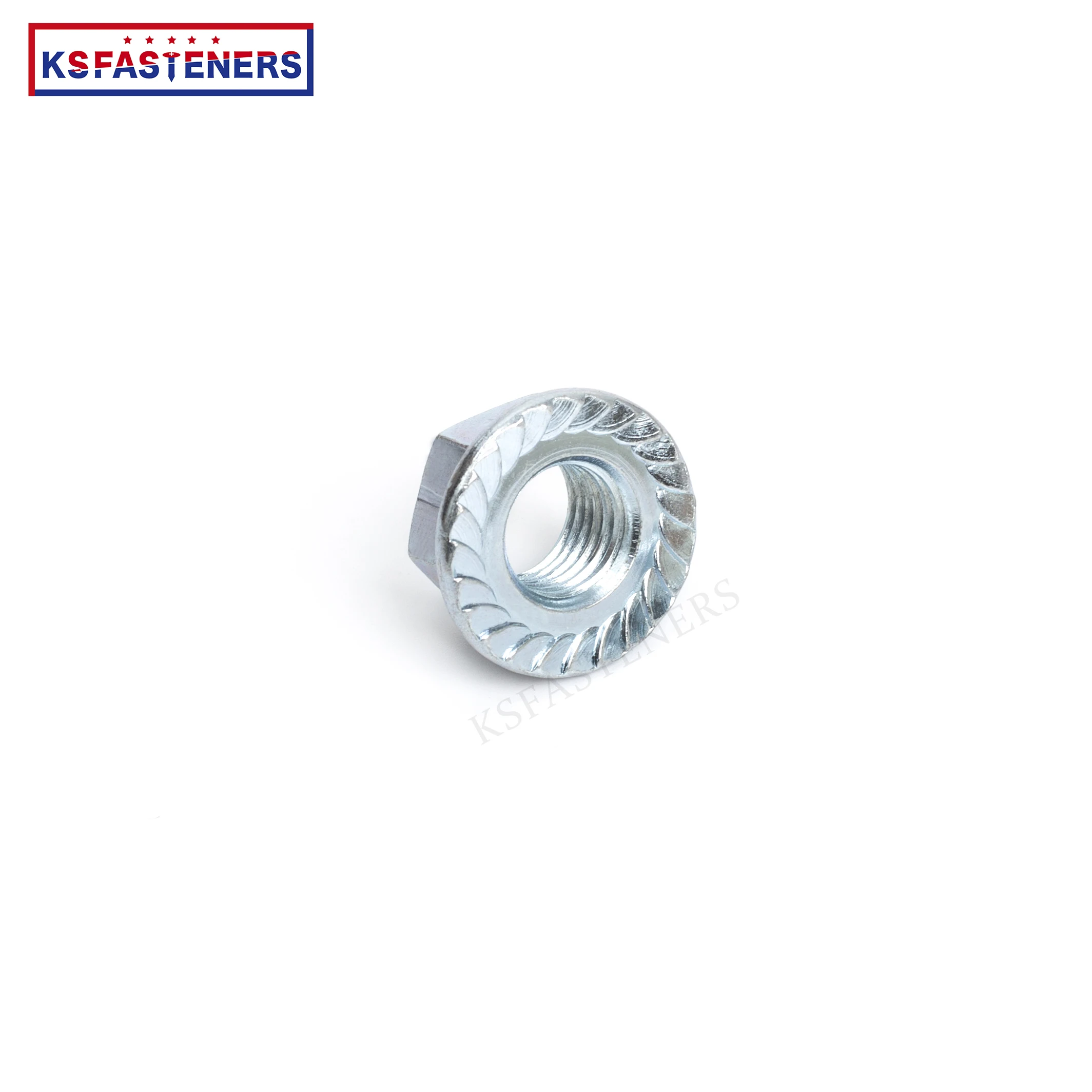 Hot Sales Stainless Steel Or Zinc Plated Serrated Nuts Hex Flanged Nut M8 M10 HDG ASTM DIN GB